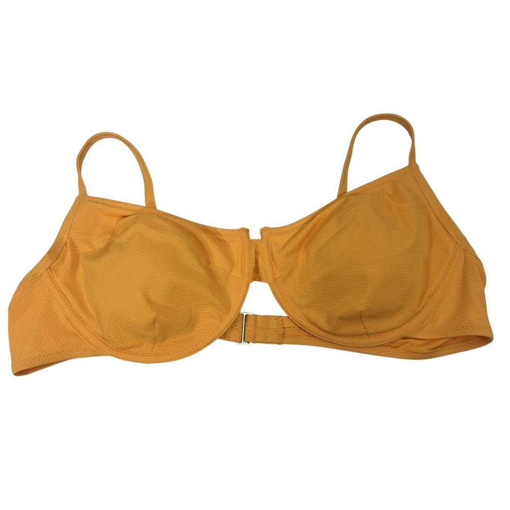 Old Navy Women 3X Orange Swim Top Padded Underwire Adj Straps New Tags